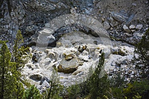 Water stream along Fairy Meadows track