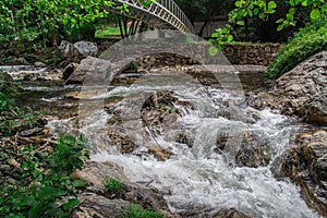 Water Stream in the Forest at FigueirÃÂ³ dos Vinhos, Portugal photo