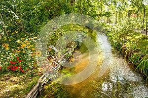 Water stream in Giverny gardens