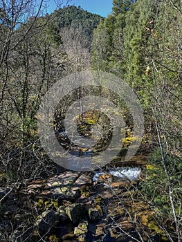 Water stream near Fecha de Barjas waterfall photo