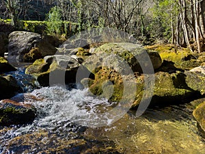 Water stream near Fecha de Barjas waterfall photo