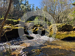 Water stream near Fecha de Barjas waterfall photo