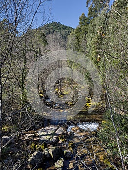 Water stream near Fecha de Barjas waterfall photo