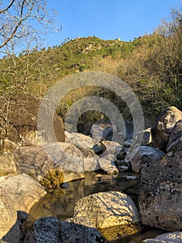 Water stream near Fecha de Barjas waterfall photo