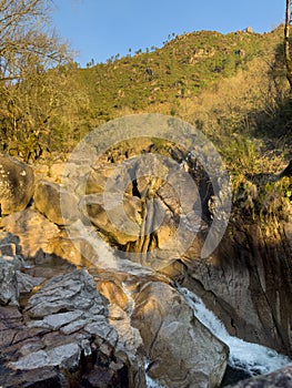 Water stream near Fecha de Barjas waterfall photo