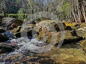 Water stream near Fecha de Barjas waterfall photo