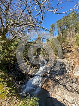 Water stream near Fecha de Barjas waterfall photo