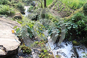 A water stream running from the topmost hill village of Sindhupalchowk