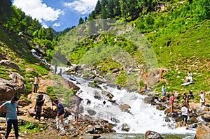 Water Stream and trees in Azad jammu and kashmir