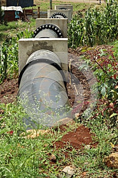 Water supply pipe for suburban area