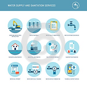 Water supply and sanitation services photo