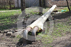 Water supply steel pipes with insulation