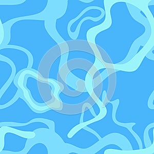 Water Surface Abstract Vector Illustration Pattern Ã¢â¬' Seamless Aqua Background for Summer and Vacation