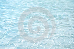 Water Surface background Clean And Clear with the light blue turquoise on swimming pool