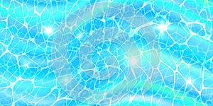 Water surface top view seamless pattern with sunlight glare reflections