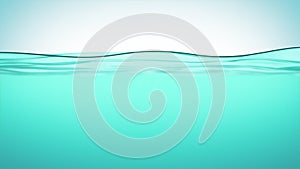 Water Surface Waving Seamless Close-up in Slow Motion. Abstract Natural Water Looped 3d Animation Studio Shot. 4k Ultra