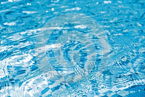 Water in swimming pool texture background