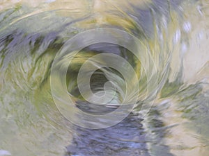 Water swirl like a way to the unknown