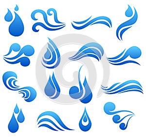 Water symbol set