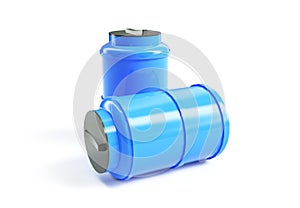 Water tank. Capacities for various liquids, 3d illustration photo