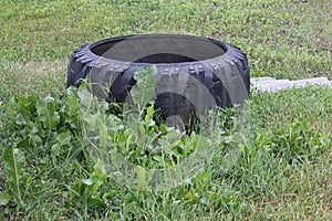 Water tank from car tire 30737