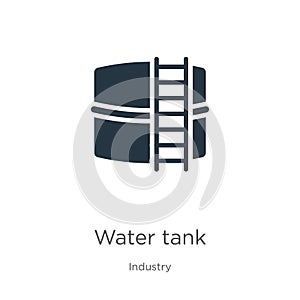 Water tank icon vector. Trendy flat water tank icon from industry collection isolated on white background. Vector illustration can