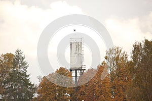 water tank on legs