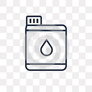 Water tank for vehicles vector icon isolated on transparent back