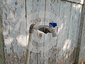 water tap in the home garden