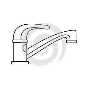 Water tap icon in outline style