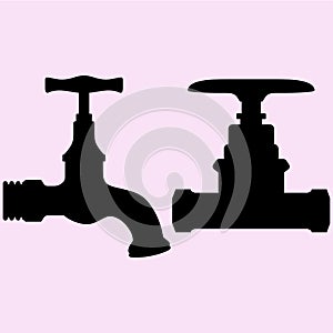 Water tap vector