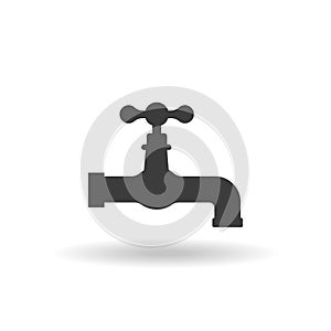 Water tap vector icon