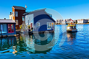 Water Taxi Blue Houseboats Victoria Canada