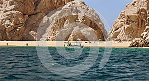 Water taxi at Lovers Beach Cabo San Lucas