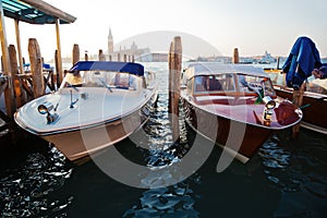 Water taxis in Venice