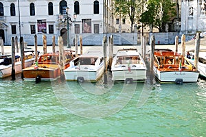 Water taxis in Venice, Italy