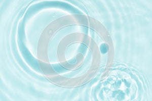 Water texture surface with drop,ripples,splash,Background Banner Aqua Blue transparent of water waves in sunlight with copy space,