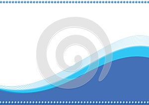 Water theme template with white space. Vector background.
