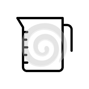 Water thin line icon