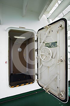 Water tight door on a ship, Exit door or emergency door