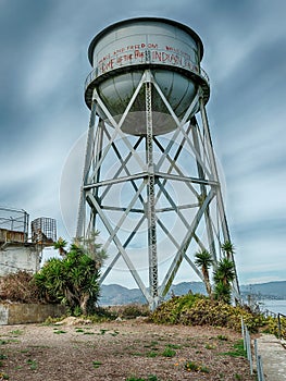 The Water Tower Of Alcatraz Island