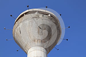 The water tower in the city of Yavne is inactive and is an observation point