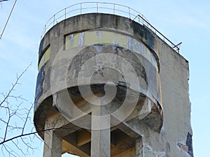 Water tower designed by Chernikhov, constructivism