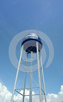 The water tower in downtown Southport North Carolina