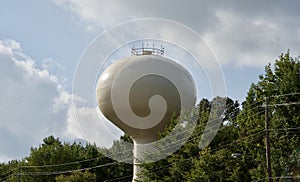 Water Tower for Town`s Water Supply