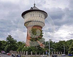Water tower `gray Alisa`, Riga photo