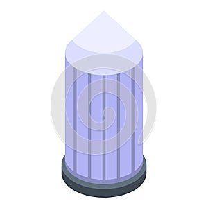 Water tower icon, isometric style
