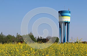 Water Tower Landmark, Lebbeke, Belgium