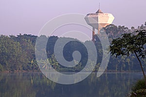 Water tower landmark stands high above all else