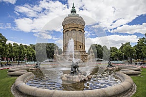 Water tower in mannheim germany